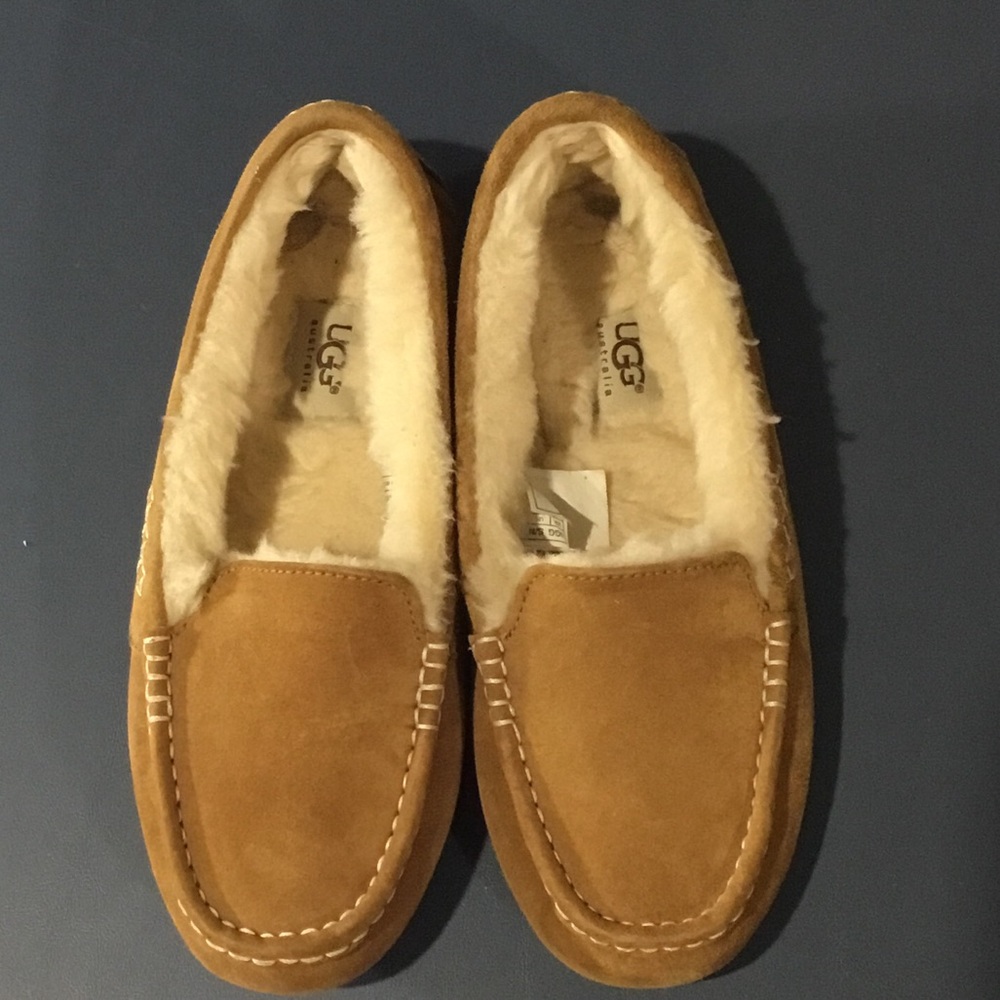 UGG Brown Sheepskin Lined Moccasins